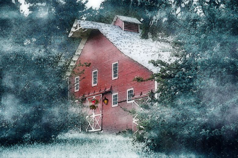 Winter Barn